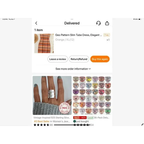 🍒 2/$20 Geo Pattern Slim Tube Dress Elegant Sleeveless Strapless Bodycon Dress - Picture 4 of 4